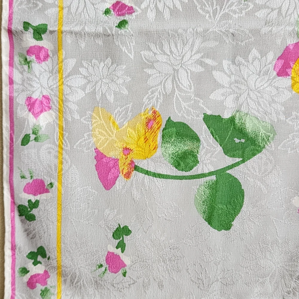 Albert Nipon Rectangular Silk Scarf